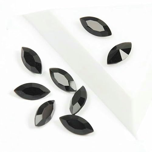 Aufnähsteine, Goldklaue, Schmuck-Strasssteine, AAAAA, Nähkristalle, Pointback-Kristall, DIY-Handwerk für Kleider, Jet, mit Silberklaue, 4 x 8 mm, 45 Stück Aufnähsteine, Goldklaue, Schmuck-Strasssteine, AAAAA, Nähkristalle, Pointback-Kristall, DIY-Handwerk für Kleider, Jet, mit Silberklaue, 4 x 8 mm, 45 Stück von QOVBD