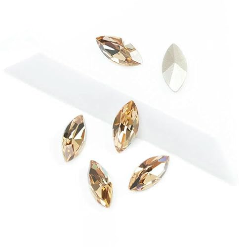 Aufnähsteine, Goldkralle, Schmuck-Strasssteine, AAAAA, Nähkristalle, Pointback-Kristalle, DIY-Bastelarbeiten für Kleider, Heller Colado-Topas, mit Silberkralle, 4 x 8 mm, 45 Stück Aufnähsteine, Goldkralle, Schmuck-Strasssteine, AAAAA, Nähkristalle, Pointback-Kristalle, DIY-Bastelarbeiten für Kleider, Heller Colado-Topas, mit Silberkralle, 4 x 8 mm, 45 Stück von QOVBD