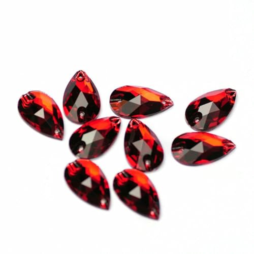 Brillante Strass-Applikation in Siam-Rot zum Aufnähen, loser Edelstein, flache Rückseite, Motiv-Strass, DIY-Diamant für Kleidungsstücke, 7 x 12 mm, 42 Stück, 1 mm Brillante Strass-Applikation in Siam-Rot zum Aufnähen, loser Edelstein, flache Rückseite, Motiv-Strass, DIY-Diamant für Kleidungsstücke, 7 x 12 mm, 42 Stück, 1 mm von QOVBD