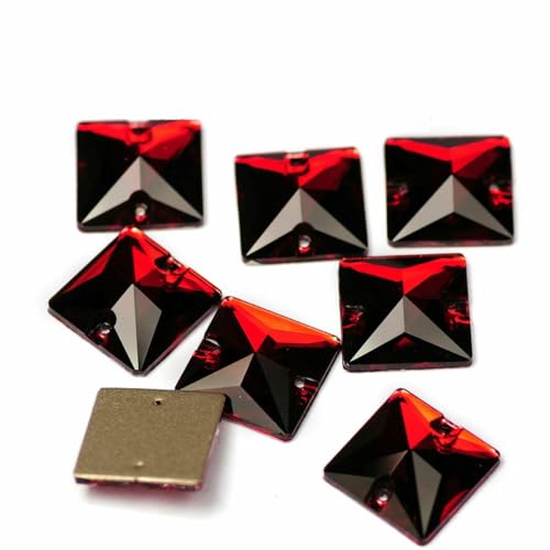Brillante Strass-Applikation in Siam-Rot zum Aufnähen, loser Edelstein, flache Rückseite, Motiv-Strass, DIY-Diamant für Kleidungsstücke, quadratisch, 14,0 mm, 16 Stück, 1 mm Brillante Strass-Applikation in Siam-Rot zum Aufnähen, loser Edelstein, flache Rückseite, Motiv-Strass, DIY-Diamant für Kleidungsstücke, quadratisch, 14,0 mm, 16 Stück, 1 mm von QOVBD
