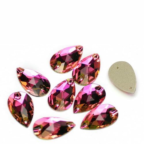 Brillante siamrote Farbe zum Aufnähen von Strass-Applikation, losem Edelstein, flache Rückseite, Motiv-Strass, DIY-Diamant für Kleidungsstücke, 17 x 28 mm, 6 Stück, 1 mm Brillante siamrote Farbe zum Aufnähen von Strass-Applikation, losem Edelstein, flache Rückseite, Motiv-Strass, DIY-Diamant für Kleidungsstücke, 17 x 28 mm, 6 Stück, 1 mm von QOVBD
