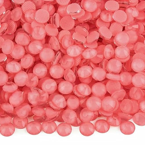 Crystal Rose B Hotfix-Glitzerglas-Strasssteine mit flacher Rückseite für Taschen, Schuhe, Kleidungsstücke, Telefon, DIY-Nagelkunst, Candy Coral, 5 mm SS20, 1440 Stück Crystal Rose B Hotfix-Glitzerglas-Strasssteine mit flacher Rückseite für Taschen, Schuhe, Kleidungsstücke, Telefon, DIY-Nagelkunst, Candy Coral, 5 mm SS20, 1440 Stück von QOVBD