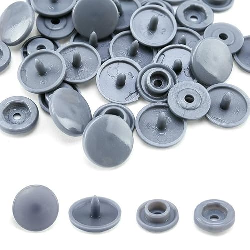 Druckknöpfe für Kleidung im Großhandel, T5-Knöpfe, DIY-Druckknöpfe für Kleidungsstücke, für Kinderwindeln/Lätzchen/Taschen/Ordner/-Grauer Druckknopf-600 Sets Knöpfe Druckknöpfe für Kleidung im Großhandel, T5-Knöpfe, DIY-Druckknöpfe für Kleidungsstücke, für Kinderwindeln/Lätzchen/Taschen/Ordner/-Grauer Druckknopf-600 Sets Knöpfe von QOVBD