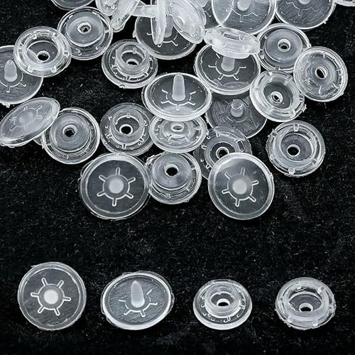 Druckknöpfe für Kleidung im Großhandel, T5-Knöpfe, DIY-Druckknöpfe für Kleidungsstücke, für Kinderwindeln/Lätzchen/Taschen/Ordner/-Transparente, 400 Sets Knöpfe von QOVBD