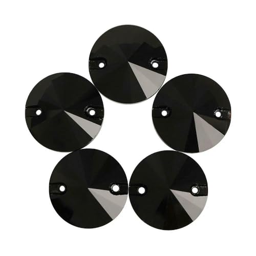 Flache Basis, Glas-Strasssteine zum Aufnähen, Form, Glitzer, Nähsteine, Kristall, für Kleidungsstücke, Basteln, DIY-Dekoration, Schwarz, 8 mm, 84 Stück Flache Basis, Glas-Strasssteine zum Aufnähen, Form, Glitzer, Nähsteine, Kristall, für Kleidungsstücke, Basteln, DIY-Dekoration, Schwarz, 8 mm, 84 Stück von QOVBD