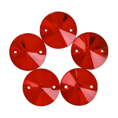 Flache Basis, Glas-Strasssteine zum Aufnähen, Form, Glitzer, Nähsteine, Kristall für Kleidungsstücke, Basteln, DIY-Dekoration, Helles Siam, 8 mm, 84 Stück Flache Basis, Glas-Strasssteine zum Aufnähen, Form, Glitzer, Nähsteine, Kristall für Kleidungsstücke, Basteln, DIY-Dekoration, Helles Siam, 8 mm, 84 Stück von QOVBD
