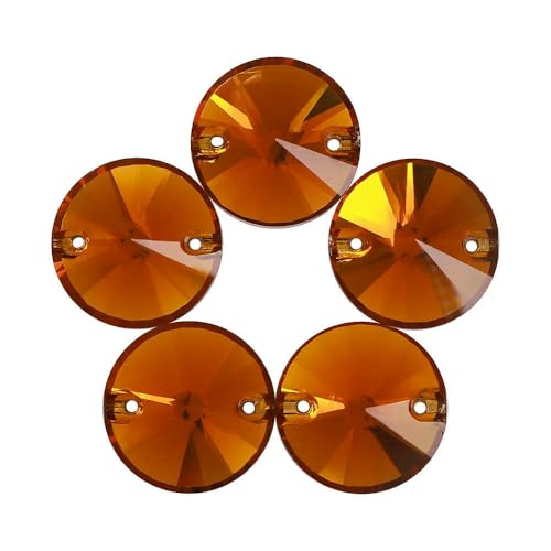 Flache Basis, Glas-Strasssteine zum Aufnähen, Form, Glitzer, Nähsteine, Kristall für Kleidungsstücke, Basteln, DIY-Dekoration, Mandarine, 8 mm, 84 Stück Flache Basis, Glas-Strasssteine zum Aufnähen, Form, Glitzer, Nähsteine, Kristall für Kleidungsstücke, Basteln, DIY-Dekoration, Mandarine, 8 mm, 84 Stück von QOVBD
