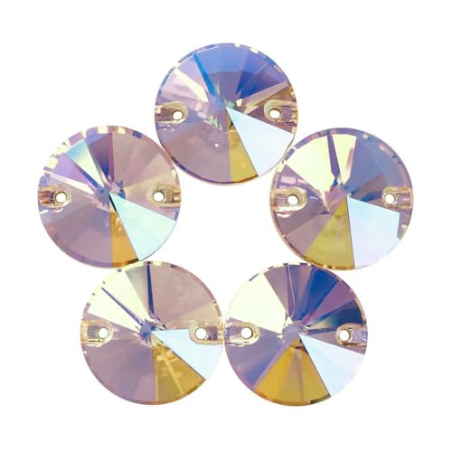 Flache Basis, Glas-Strasssteine zum Aufnähen, Form, Glitzer, Nähsteine, Kristall für Kleidungsstücke, Basteln, DIY-Dekoration, Paradiesglanz, 10 mm, 45 Stück Flache Basis, Glas-Strasssteine zum Aufnähen, Form, Glitzer, Nähsteine, Kristall für Kleidungsstücke, Basteln, DIY-Dekoration, Paradiesglanz, 10 mm, 45 Stück von QOVBD