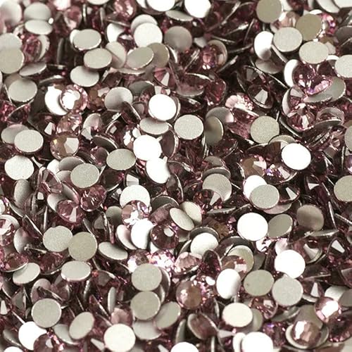 Flache Rückseite, Kristall-Strasssteine, Nagelkleidung für Handarbeiten, DIY, Basteln, Dekor, Edelsteine, Heller Amethyst, SS20, 1440 Stück von QOVBD