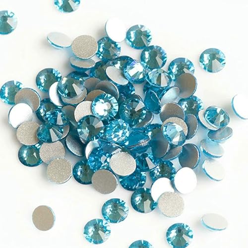 Flatback-Kristall-Strasssteine, Nagelkleidung für Handarbeiten, DIY, Basteln, Dekor, Edelsteine, Aquamarin, SS16, 1440 Stück Flatback-Kristall-Strasssteine, Nagelkleidung für Handarbeiten, DIY, Basteln, Dekor, Edelsteine, Aquamarin, SS16, 1440 Stück von QOVBD