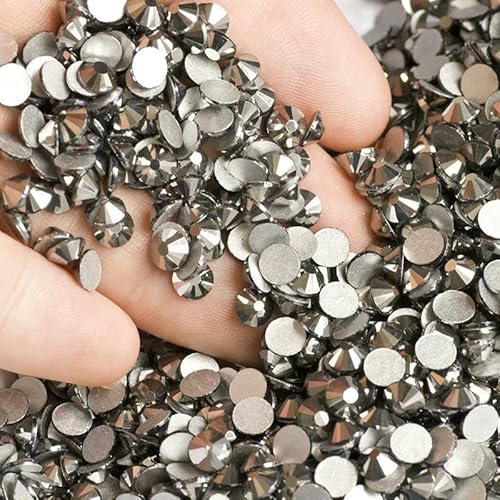 Flatback-Kristall-Strasssteine, Nagelkleidung für Handarbeiten, DIY, Basteln, Dekor, Edelsteine, Hämatit, SS8, 1440 Stück Flatback-Kristall-Strasssteine, Nagelkleidung für Handarbeiten, DIY, Basteln, Dekor, Edelsteine, Hämatit, SS8, 1440 Stück von QOVBD