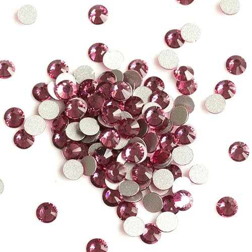 Flatback-Kristall-Strasssteine, Nagelkleidung für Handarbeiten, DIY, Basteln, Dekor, Edelsteine, Rose, SS20, 1440 Stück von QOVBD