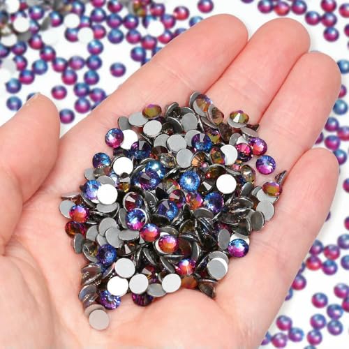 Flatback-Strasssteine ohne Hotfix, blau, Kristallglas, Strass-Diamantsteine, DIY-Zubehör für Nagelkunst, Hochzeitskleid, Blauer Vulkan, SS16, 1440 Stück Flatback-Strasssteine ohne Hotfix, blau, Kristallglas, Strass-Diamantsteine, DIY-Zubehör für Nagelkunst, Hochzeitskleid, Blauer Vulkan, SS16, 1440 Stück von QOVBD