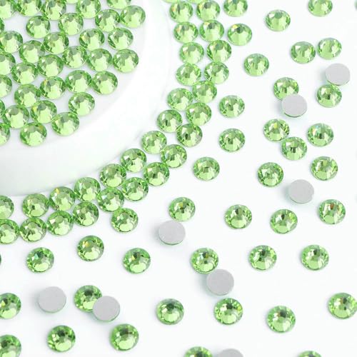 Glas-Strasssteine ohne Hotfix, SS6–SS30, Glitzersteine mit silberner Unterseite, Kristall, Nagelkunst, DIY, Basteln, Dekoration, Perdiot, SS16, 1440 Stück Glas-Strasssteine ohne Hotfix, SS6–SS30, Glitzersteine mit silberner Unterseite, Kristall, Nagelkunst, DIY, Basteln, Dekoration, Perdiot, SS16, 1440 Stück von QOVBD