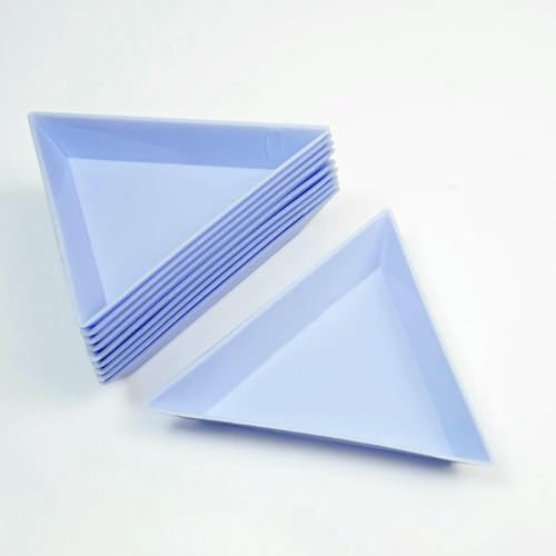 Glasperlen für Nägel, Diamanten, Pixie-Kristalle, Strasssteine, Glitzer, zum Aufdrücken der Nägel, Glanzsteine, Teile in AB-Farbe, 1,2 mm, Maniküre-Blau (10 Stück) von QOVBD