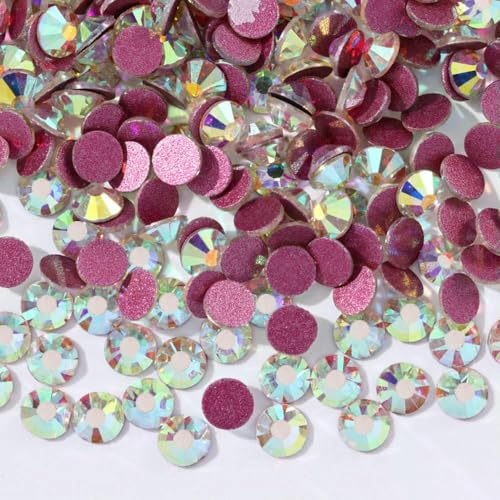 Glitzersteine SS3–SS50, flache Rückseite, Kristall, nicht Hotfix-Strasssteine, Nagelkunst-Dekoration, Strasssteine, Kristall AB_a, SS3 1,4,0 mm – 1440 Stück Glitzersteine SS3–SS50, flache Rückseite, Kristall, nicht Hotfix-Strasssteine, Nagelkunst-Dekoration, Strasssteine, Kristall AB_a, SS3 1,4,0 mm – 1440 Stück von QOVBD