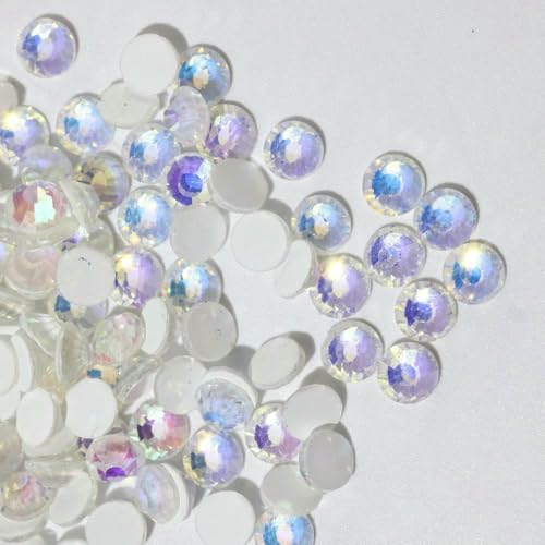 Glitzersteine SS3–SS50, flache Rückseite, Kristall-Strasssteine, nicht Hotfix, für Nagelkunst, Dekoration, Strasssteine, Weiß AB Neon, SS16, 4,0 mm, 1440 Stück Glitzersteine SS3–SS50, flache Rückseite, Kristall-Strasssteine, nicht Hotfix, für Nagelkunst, Dekoration, Strasssteine, Weiß AB Neon, SS16, 4,0 mm, 1440 Stück von QOVBD