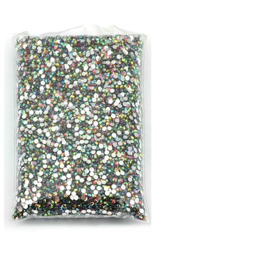 Größe 2 mm, 3,0 mm, 4,0 mm, 5 mm, 6 mm, großes Paket, Harz, nicht Hot Fix, Strasssteine, Großhandel, flache Kristalle, Nagel, DIY, Glitzer, Cтразы, Stein – Deep Rose Red AB – 6 mm, 1000 Stück von QOVBD