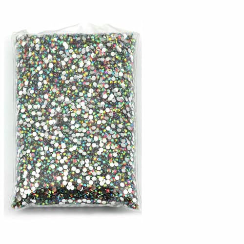 Größe 2 mm, 3,0 mm, 4,0 mm, 5 mm, 6 mm, großes Paket, Harz, nicht Hot Fix, Strasssteine, Großhandel, flache Kristalle, Nagel, DIY, Glitzer, Cтразы, Stein – Deep Rose Red AB – 6 mm, 1000 Stück von QOVBD