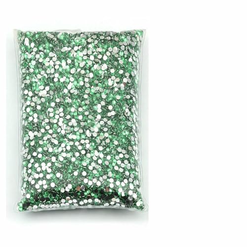 Größe 2 mm, 3,0 mm, 4,0 mm, 5 mm, 6 mm, großes Paket, Harz, nicht Hot Fix, Strasssteine, Großhandel, flache Kristalle, Nagel, DIY, Glitzer, Cтразы, Stein-Grasgrün-4,0 mm, 5000 Stück von QOVBD