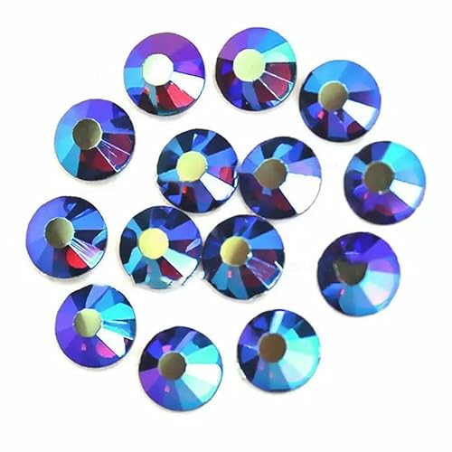 Großartiger, langlebiger AB-Glanz, mehrfarbig, Hotfix-Strasssteine, flache Rückseite, Kristall, zum Aufbügeln auf Stein, Glasglitzer, für Kleidungsstücke, Amethyst AB-SS10, 1440 Stück Großartiger, langlebiger AB-Glanz, mehrfarbig, Hotfix-Strasssteine, flache Rückseite, Kristall, zum Aufbügeln auf Stein, Glasglitzer, für Kleidungsstücke, Amethyst AB-SS10, 1440 Stück von QOVBD