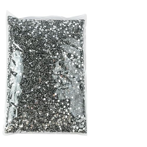 Großhandel 2 mm 3,0 mm 4,0 mm 5 mm 6 mm Flatback-Silberboden-Harz, nicht Hotfix-Strasssteine in Großpackung für DIY-Bastel-, Nagelkunst-Dekoration-02-SS10 3,0 mm 50000 Stück von QOVBD