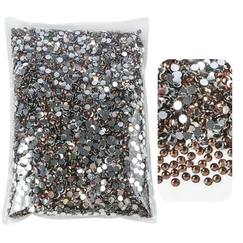 Großhandel 2 mm 3,0 mm 4,0 mm 5 mm 6 mm Flatback-Silberboden-Harz, nicht Hotfix-Strasssteine in Großpackung für DIY-Bastel- und Nagelkunst-Dekoration-05-SS16 4,0 mm 25000 Stück von QOVBD