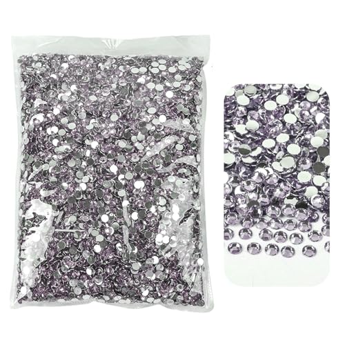 Großhandel 2 mm 3,0 mm 4,0 mm 5 mm 6 mm Flatback-Silberboden-Harz, nicht Hotfix-Strasssteine in Großpackung für DIY-Bastel- und Nagelkunst-Dekoration-11-SS16 4,0 mm 25000 Stück von QOVBD