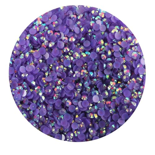 Großhandel 2 mm 3,0 mm 4,0 mm 5 mm 6 mm Flatback-Silberboden-Harz, nicht Hotfix-Strasssteine in Großpackung für DIY-Bastel- und Nagelkunst-Dekoration-50-SS10 3,0 mm 50000 Stück von QOVBD
