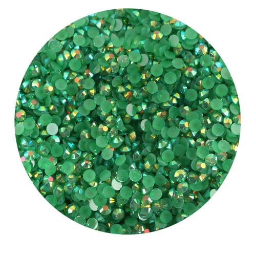 Großhandel 2 mm 3,0 mm 4,0 mm 5 mm 6 mm Flatback-Silberboden-Harz, nicht Hotfix-Strasssteine in Großpackung für DIY-Bastel- und Nagelkunst-Dekoration-52-SS10 3,0 mm 50000 Stück von QOVBD