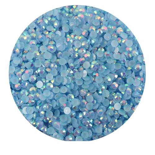 Großhandel 2 mm 3,0 mm 4,0 mm 5 mm 6 mm Flatback-Silberboden-Harz, nicht Hotfix-Strasssteine in Großpackung für DIY-Bastel- und Nagelkunst-Dekoration-56-SS6 2 mm 50000 Stück von QOVBD
