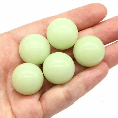 Großhandel 20 mm Naturstein Runde Kugel Amethyst Energie Kristall Perle DIY Edelsteine Kugel Halskette Mineral Probe Heimdekoration-Leuchtstein-1 Stk von QOVBD