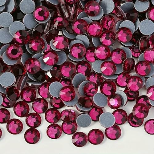 Hotfix-Strasssteine, Rose/Fuchsia, SS6–SS20, flache Rückseite, Glas-Hotfix-Strasssteine, 1440 Stück, für Kleidungsstücke, Schuhe, DIY, Fuchsia, SS10, 2,8 mm, 1440 Stück Hotfix-Strasssteine, Rose/Fuchsia, SS6–SS20, flache Rückseite, Glas-Hotfix-Strasssteine, 1440 Stück, für Kleidungsstücke, Schuhe, DIY, Fuchsia, SS10, 2,8 mm, 1440 Stück von QOVBD