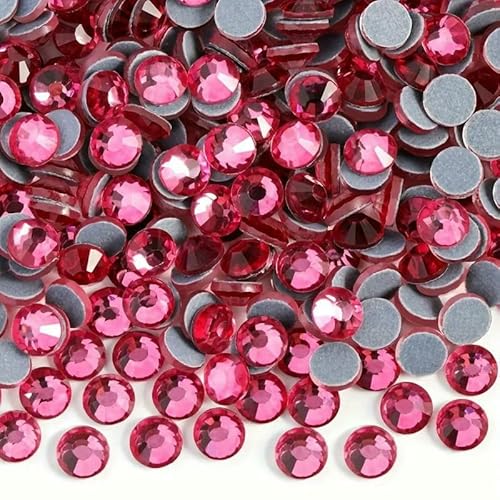 Hotfix-Strasssteine, Rose/Fuchsia, SS6–SS20, flache Rückseite, Glas-Hotfix-Strasssteine, 1440 Stück, für Kleidungsstücke, Schuhe, DIY, Rose, SS16, 3,8 mm, 1440 Stück Hotfix-Strasssteine, Rose/Fuchsia, SS6–SS20, flache Rückseite, Glas-Hotfix-Strasssteine, 1440 Stück, für Kleidungsstücke, Schuhe, DIY, Rose, SS16, 3,8 mm, 1440 Stück von QOVBD