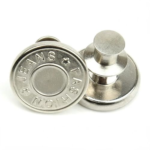 Knopf Einziehbare Jeansknöpfe Verstellbare und Abnehmbare Nagel- Metallknöpfe Überholte und Kleine Taillenknöpfe * 3Stk-H Knopf Einziehbare Jeansknöpfe Verstellbare und Abnehmbare Nagel- Metallknöpfe Überholte und Kleine Taillenknöpfe * 3Stk-H von QOVBD
