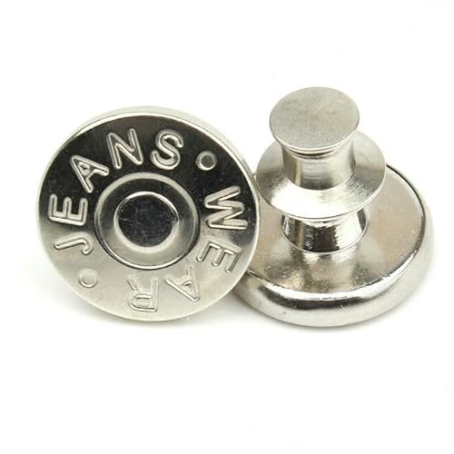 Knopf Einziehbare Jeansknöpfe Verstellbare und abnehmbare Nagel- Metallknöpfe Überholte und kleine Taillenknöpfe * 3 Stück-I Knopf Einziehbare Jeansknöpfe Verstellbare und abnehmbare Nagel- Metallknöpfe Überholte und kleine Taillenknöpfe * 3 Stück-I von QOVBD