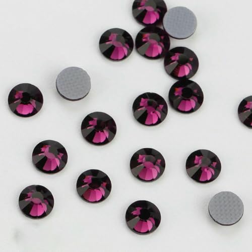 Lilafarbene Flatback-Hotfix-Strasssteine für Schuhe, Taschen, Stoff, Kleidungsdekoration, DIY-Schmuckzubehör, 132 Amethyst, 7 mm SS34, 144 Stück Lilafarbene Flatback-Hotfix-Strasssteine für Schuhe, Taschen, Stoff, Kleidungsdekoration, DIY-Schmuckzubehör, 132 Amethyst, 7 mm SS34, 144 Stück von QOVBD
