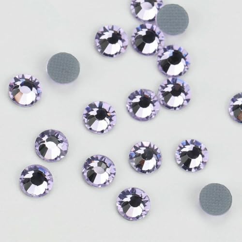 Lilafarbene Flatback-Hotfix-Strasssteine für Schuhe, Taschen, Stoff, Kleidungsdekoration, DIY-Schmuckzubehör, 135 Violett, 3,0 mm SS10, 1440 Stück Lilafarbene Flatback-Hotfix-Strasssteine für Schuhe, Taschen, Stoff, Kleidungsdekoration, DIY-Schmuckzubehör, 135 Violett, 3,0 mm SS10, 1440 Stück von QOVBD