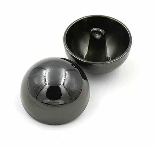 Los = 10 Stück Nähzubehör, dekorative Metallknöpfe für Kleidung, Bouton Fantaisie, Botones zum Basteln, Farbe: Silber, Gold, Schwarz, wie abgebildet, A, 20 mm von QOVBD
