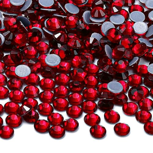 Mehrfarbige SS6-SS30 Glaskristall-Hotfix-Strasssteine zum Aufbügeln, flache Rückseite, für DIY-Nagelkunst, Stoff, Kleidung, Dekoration – Dunkelsiam – SS8 – 1440 Stück Mehrfarbige SS6-SS30 Glaskristall-Hotfix-Strasssteine zum Aufbügeln, flache Rückseite, für DIY-Nagelkunst, Stoff, Kleidung, Dekoration – Dunkelsiam – SS8 – 1440 Stück von QOVBD