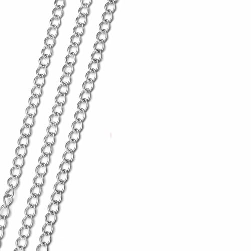 Meter/1 Meter Edelstahlkette Goldfarbene Ketten für Armband, Halskette, Schmuckherstellung, DIY-Befunde, Großhandel-I-3,0 mm-ST-2 Meter Meter/1 Meter Edelstahlkette Goldfarbene Ketten für Armband, Halskette, Schmuckherstellung, DIY-Befunde, Großhandel-I-3,0 mm-ST-2 Meter von QOVBD