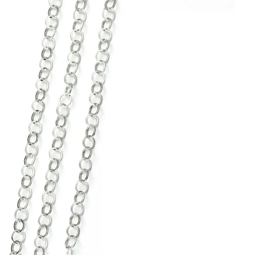 Meter/1 Meter Edelstahlkette Goldfarbene Ketten für Armband, Halskette, Schmuckherstellung, DIY-Fundstücke, Großhandel-F-5mm-ST-2Meter Meter/1 Meter Edelstahlkette Goldfarbene Ketten für Armband, Halskette, Schmuckherstellung, DIY-Fundstücke, Großhandel-F-5mm-ST-2Meter von QOVBD