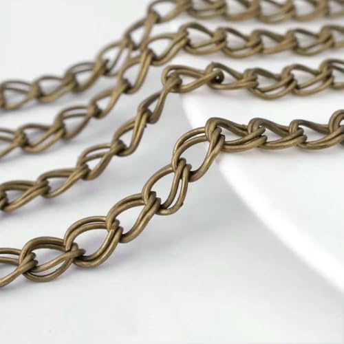 Meter Antik-Bronze, Breite 6 mm, Eisen, doppelt verlängerte Kette, Halsketten, DIY-Schmuckherstellung, Zubehör für Halsketten, Zubehör-24702-Antik-Bronze Meter Antik-Bronze, Breite 6 mm, Eisen, doppelt verlängerte Kette, Halsketten, DIY-Schmuckherstellung, Zubehör für Halsketten, Zubehör-24702-Antik-Bronze von QOVBD