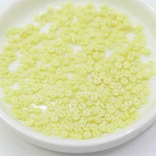 Mini-Knöpfe für Puppen und Plüschspielzeug-Kleidung, und Designs, 3,0 mm, 4,0 mm, 5 mm, 6 mm, 100 Stück – 3,0 mm, Gelb Mini-Knöpfe für Puppen und Plüschspielzeug-Kleidung, und Designs, 3,0 mm, 4,0 mm, 5 mm, 6 mm, 100 Stück – 3,0 mm, Gelb von QOVBD