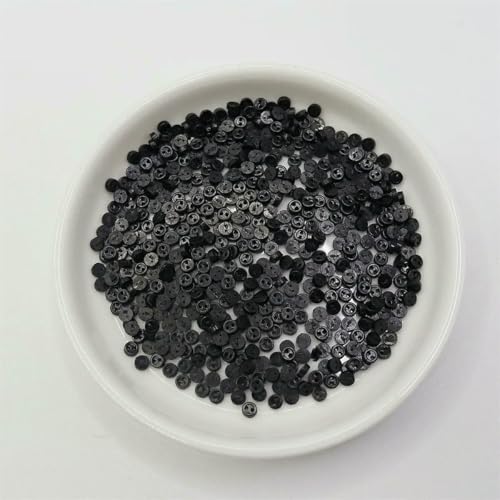 Mini-Knöpfe für Puppen und Plüschspielzeug-Kleidung, und Designs, 3,0 mm, 4,0 mm, 5 mm, 6 mm, 100 Stück – 3,0 mm, Schwarz Mini-Knöpfe für Puppen und Plüschspielzeug-Kleidung, und Designs, 3,0 mm, 4,0 mm, 5 mm, 6 mm, 100 Stück – 3,0 mm, Schwarz von QOVBD