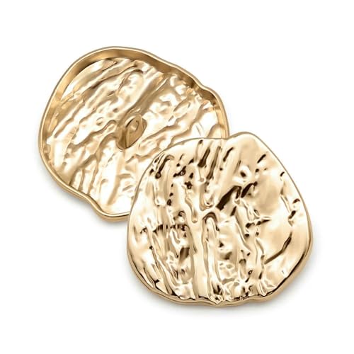 Mode-Nähknopf, 10 Stück/Los, 30 mm, Baumlinien, dekorative Metallknöpfe für Damen, Mantel, Bekleidungszubehör, DIY-Gold 704-30 mm von QOVBD