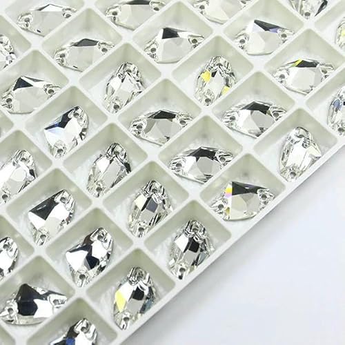 Nähzubehör AB K5 Glas-Strasssteine zum Aufnähen, glitzernd, galaktische Strasssteine für Kleidung, Hochzeitskleid, 14 x 9 mm, 19 x 12 mm, 27 x 16 mm, Kristall 001, 27 x 16 mm, 6 Stück Nähzubehör AB K5 Glas-Strasssteine zum Aufnähen, glitzernd, galaktische Strasssteine für Kleidung, Hochzeitskleid, 14 x 9 mm, 19 x 12 mm, 27 x 16 mm, Kristall 001, 27 x 16 mm, 6 Stück von QOVBD