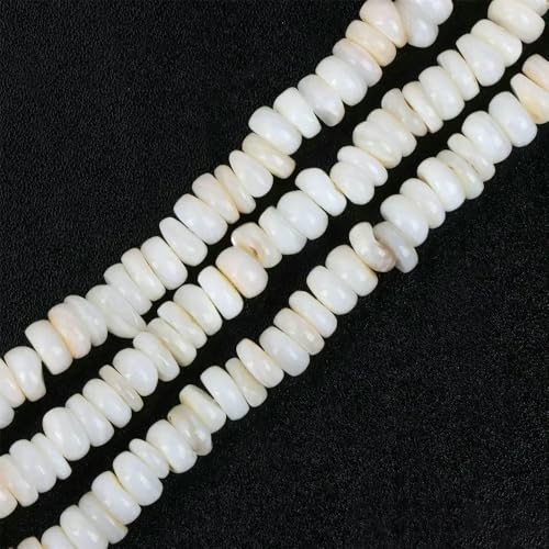 Natürliche Muschelperlen, weiße Perlmuttmuschel, Herzform, runde Perlen in Sternform, für die Schmuckherstellung, DIY-Charm-Halskette, Armband, 38,1 cm – Natürliche Muschelperlen, weiße Perlmuttmuschel, Herzform, runde Perlen in Sternform, für die Schmuckherstellung, DIY-Charm-Halskette, Armband, 38,1 cm – von QOVBD