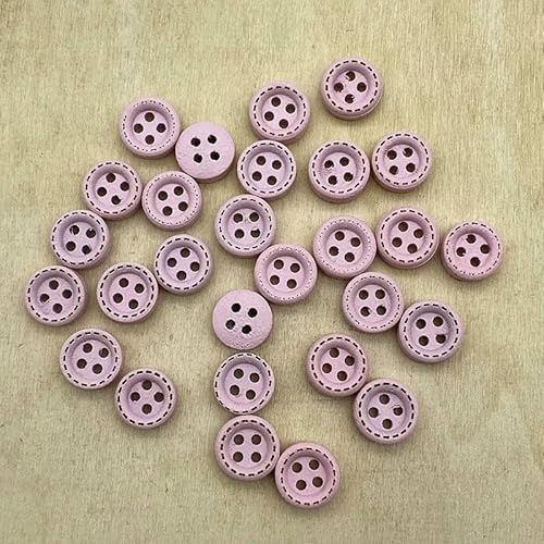 Neue 50 Stück 10 mm 4-Loch Mini-Farbknöpfe Gepunkteter Faden Holzknöpfe Bekleidungszubehör, Hochzeitsdekoration, Nähzubehör-09 Neue 50 Stück 10 mm 4-Loch Mini-Farbknöpfe Gepunkteter Faden Holzknöpfe Bekleidungszubehör, Hochzeitsdekoration, Nähzubehör-09 von QOVBD