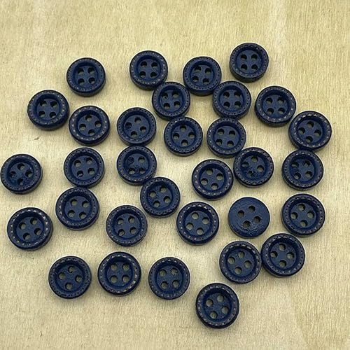 Neue 50 Stück 10 mm 4-Loch Mini-Farbknöpfe Gepunkteter Faden Holzknöpfe Bekleidungszubehör, Hochzeitsdekoration, Nähzubehör-11 Neue 50 Stück 10 mm 4-Loch Mini-Farbknöpfe Gepunkteter Faden Holzknöpfe Bekleidungszubehör, Hochzeitsdekoration, Nähzubehör-11 von QOVBD